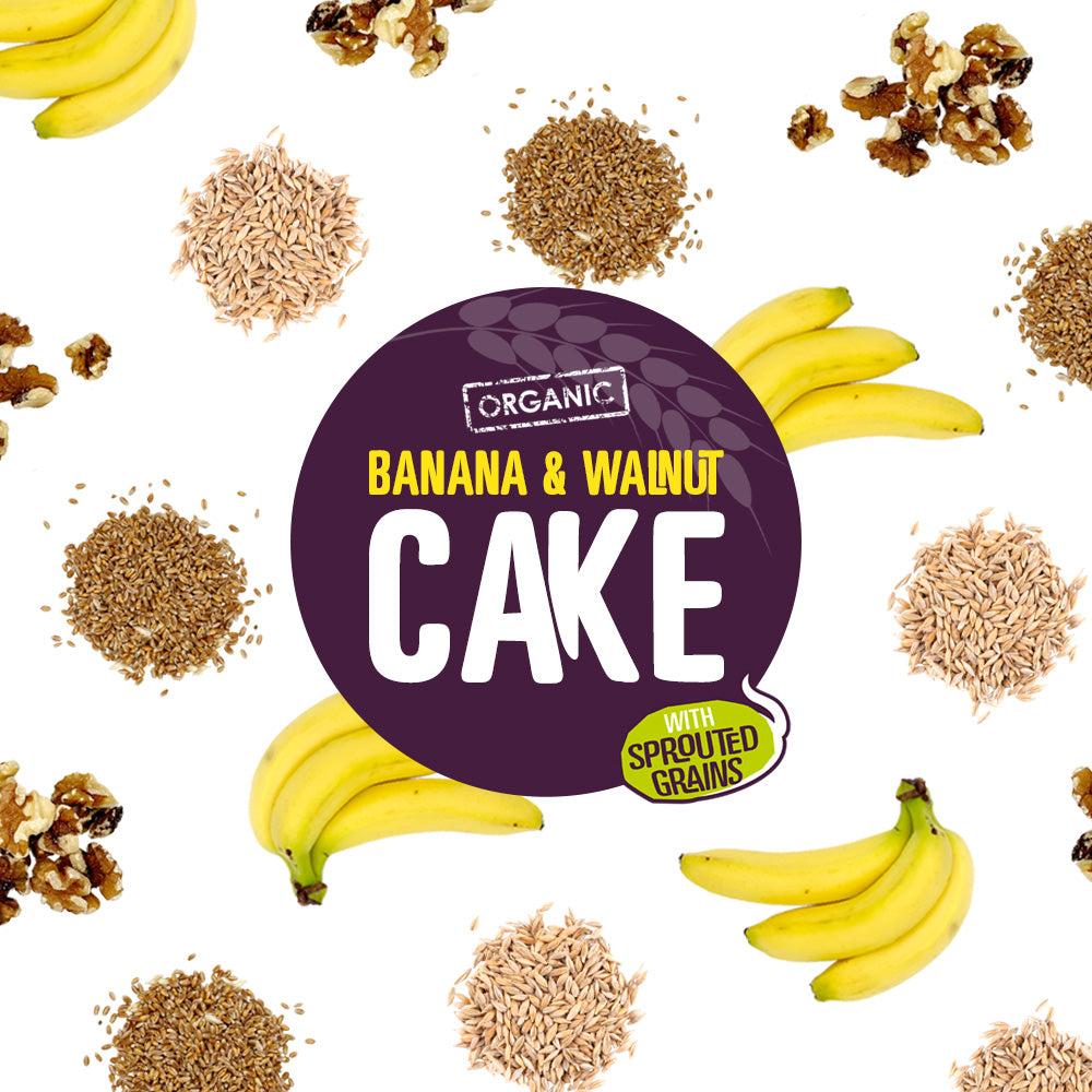 Organic Banana & Walnut Cake