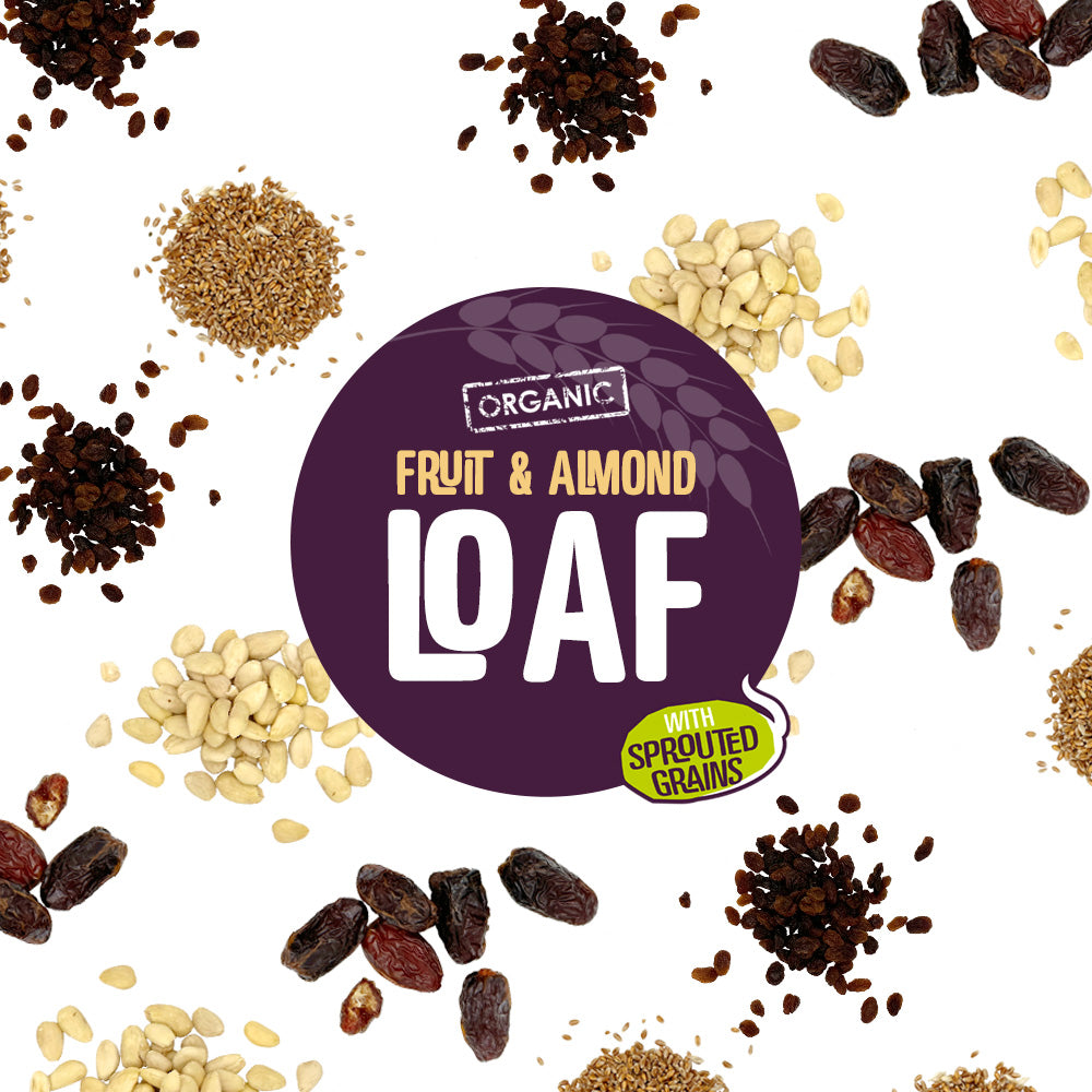 Organic Sprouted Wheat Loaf with Fruit & Almonds