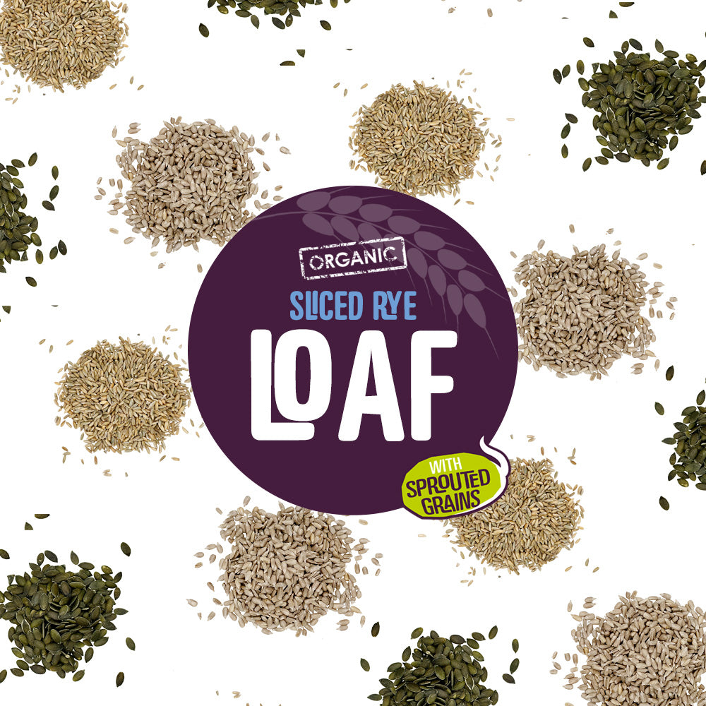 Organic Sprouted Rye Loaf - Sliced