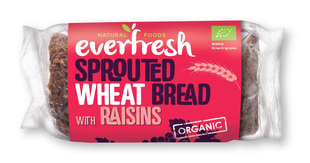 Organic Sprouted Wheat Loaf with Raisins