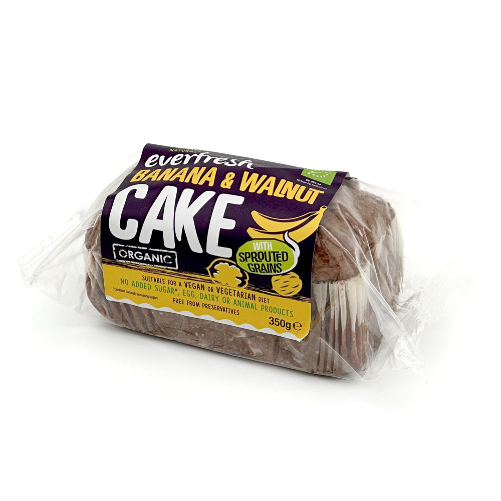 Organic Banana & Walnut Cake