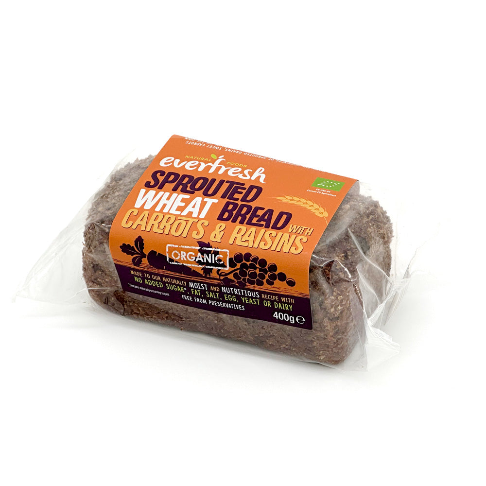 Organic Sprouted Wheat Loaf with Carrots &amp; Raisins