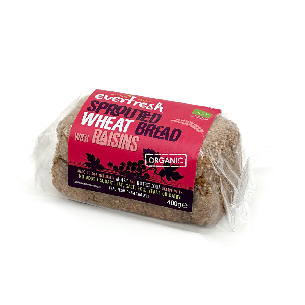 Organic Sprouted Wheat Loaf with Raisins
